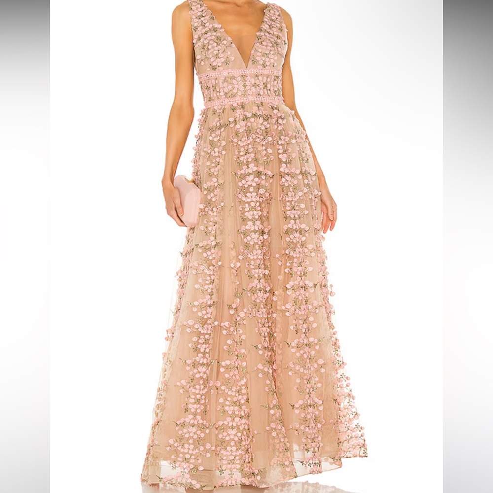 Bronx and Banco Megan Maxi Dress in Rose